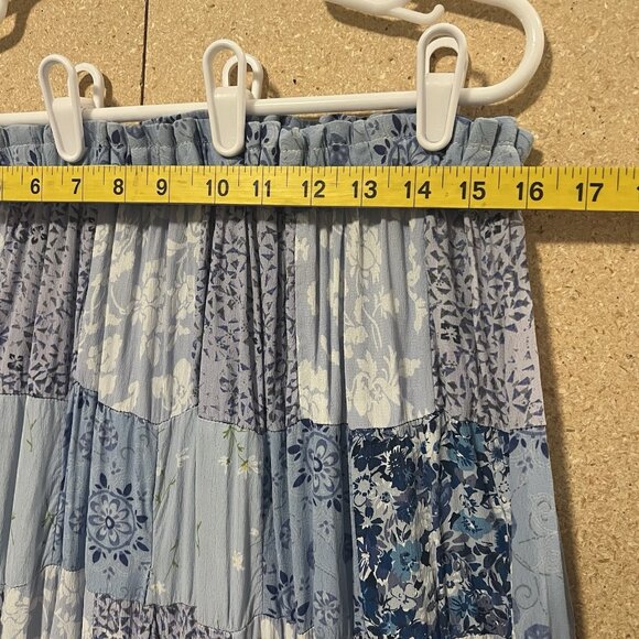 Advantage Maxi Skirt Patchwork Elastic Waist Plus Size 1X Boho Hippie Festival - Picture 4 of 10